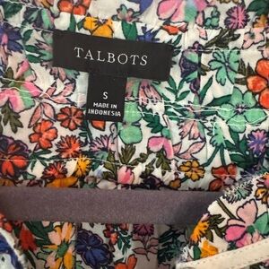 Talbots Multicolor Floral Top